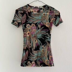 Vintage Sheer Printed Tee